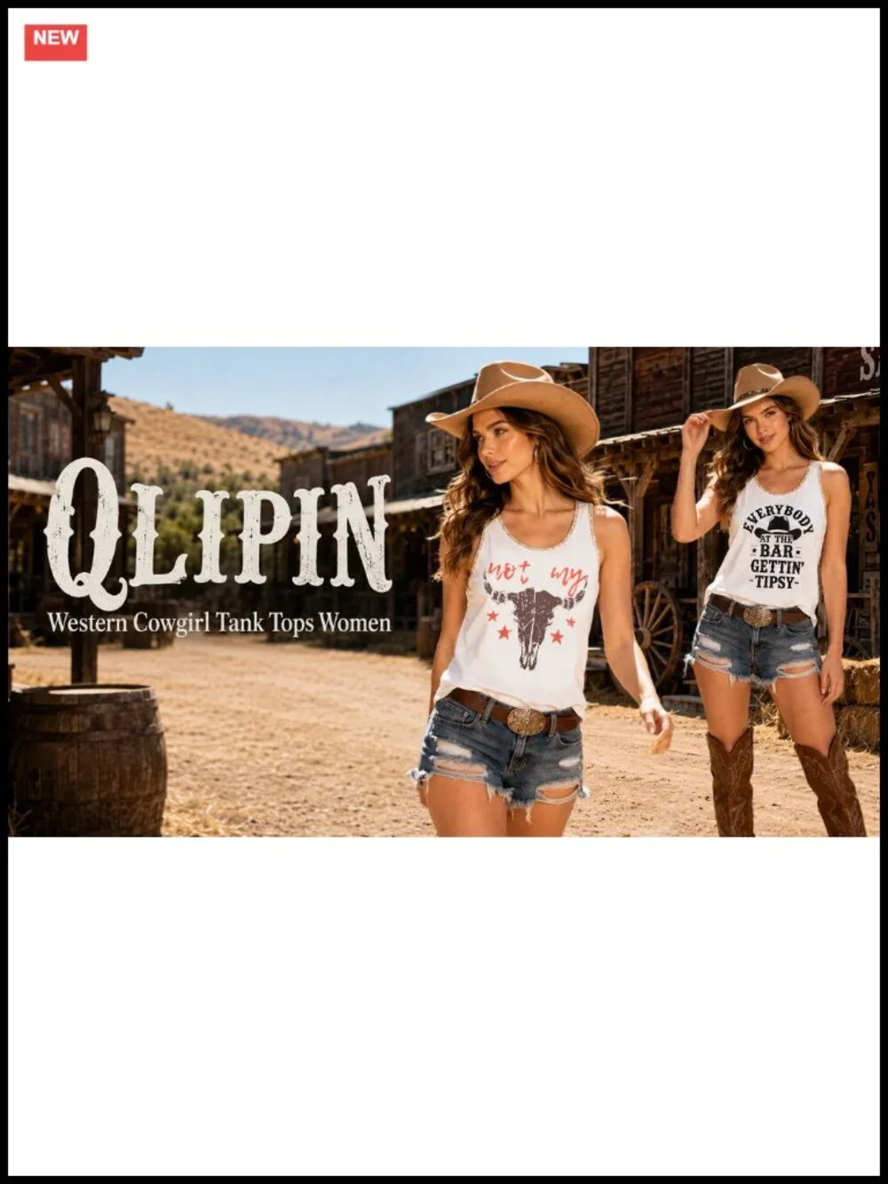 Western Cowgirl Tank Top Country Music Sleeveless Rodeo Graphic Tee